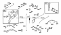 Controls Diagram and Parts List for 254422-0535-01  Briggs and Stratton Engine